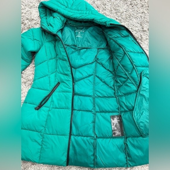 NEW Bernardo Women Quilted Puffer Winter Jacket Coat Size S Green - Picture 6 of 10